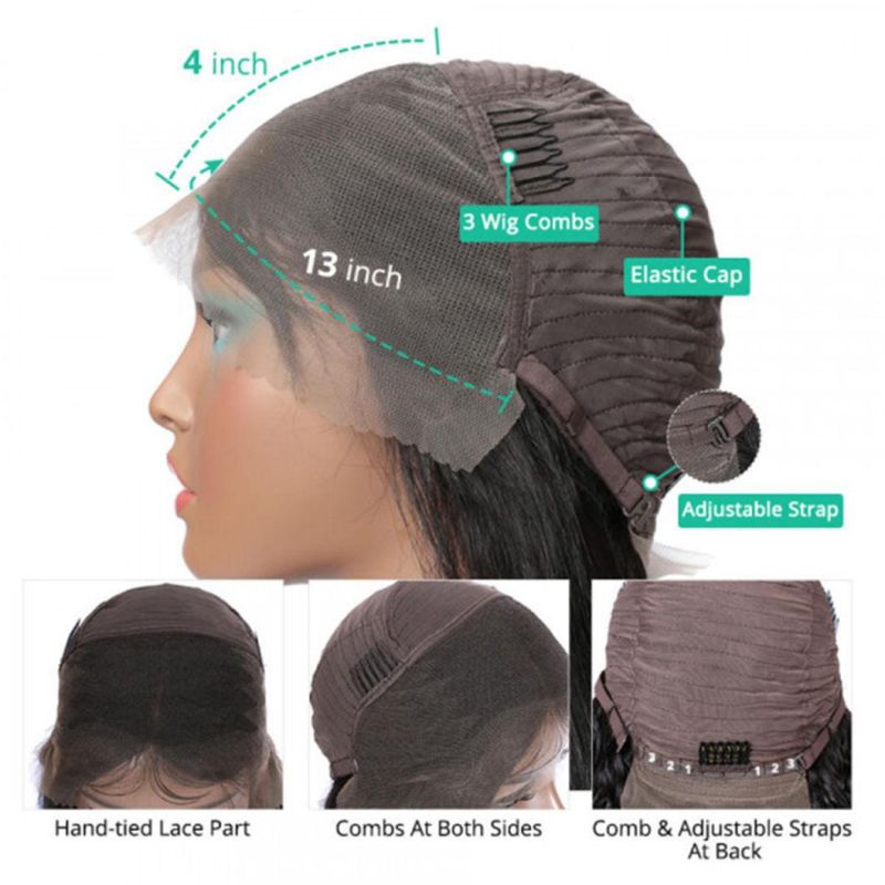 Kinky Curly Yaki 13X4 Lace Front Human Hair Wigs for Black Women 20-30 Inch Human Hair Wigs Brazilian Frontal Wig