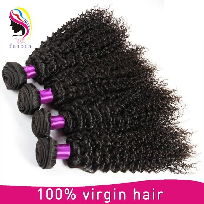 Unprocessed Raw Malaysian Hair Kinky Curl 100% Human Hair Extension