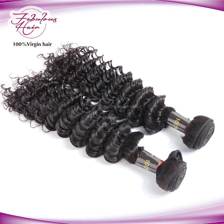 Deep Wave Natural Black Human Indian Remy Hair