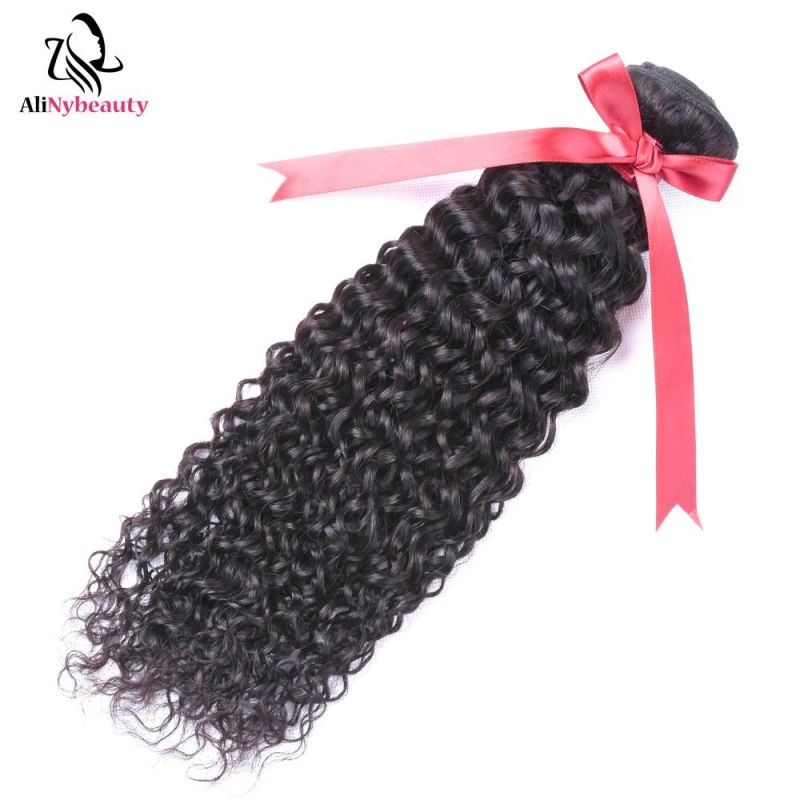 Wholesale Price AliNybeauty Afro Jerry Curly Indian Hair Weaves