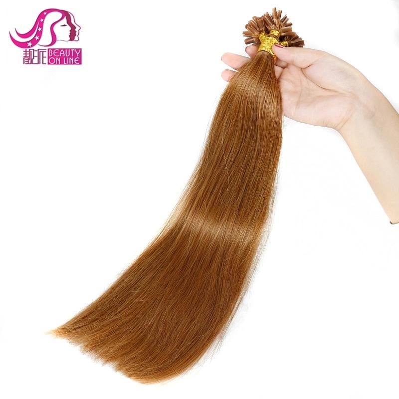 100% Human Hair Prebonded Hair, U Tip Hair