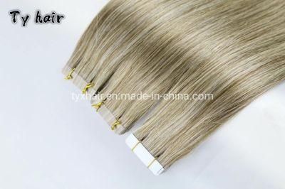 Tape Remy Human Extensions 4cm Long 1cm Width Chinese Cuticle Peruvian Weave Straight Tape Stick Hair