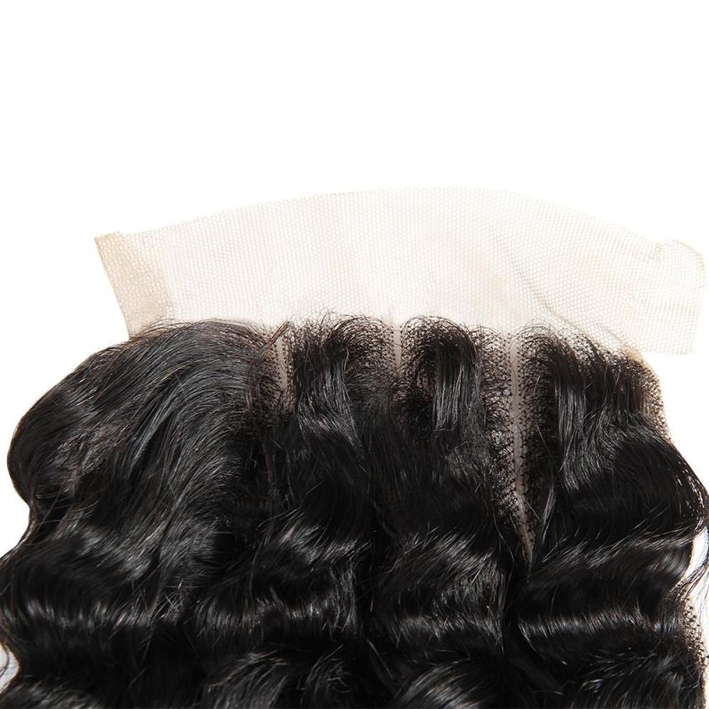 Unprocessed Human Hair for Deep Wave 13*4 Lace Frontal