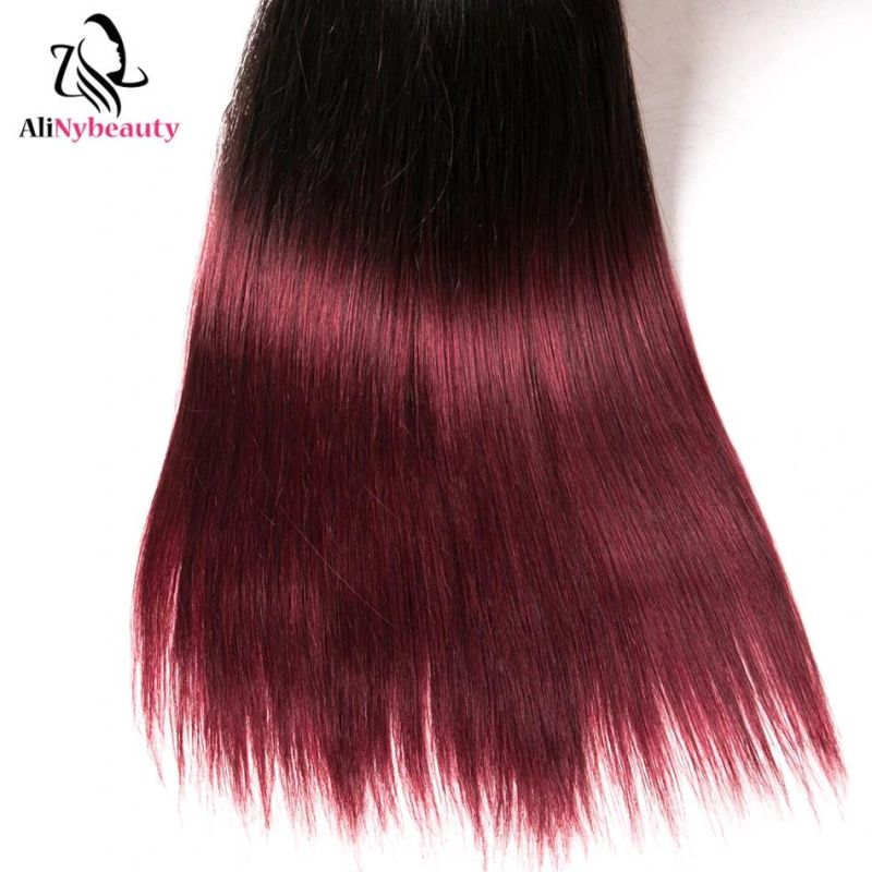 Ombre Brazilian Hair Straight 1b 99j Ombre Human Hair