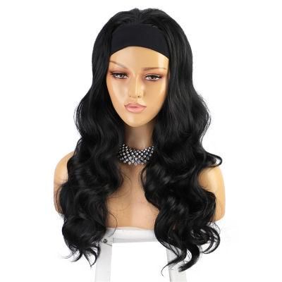 New Human Hair Headband Body Wave Wigs Cheap Brazilian Remy Human Hair Non Lace Machine Made Wigs for Black Women in Stock