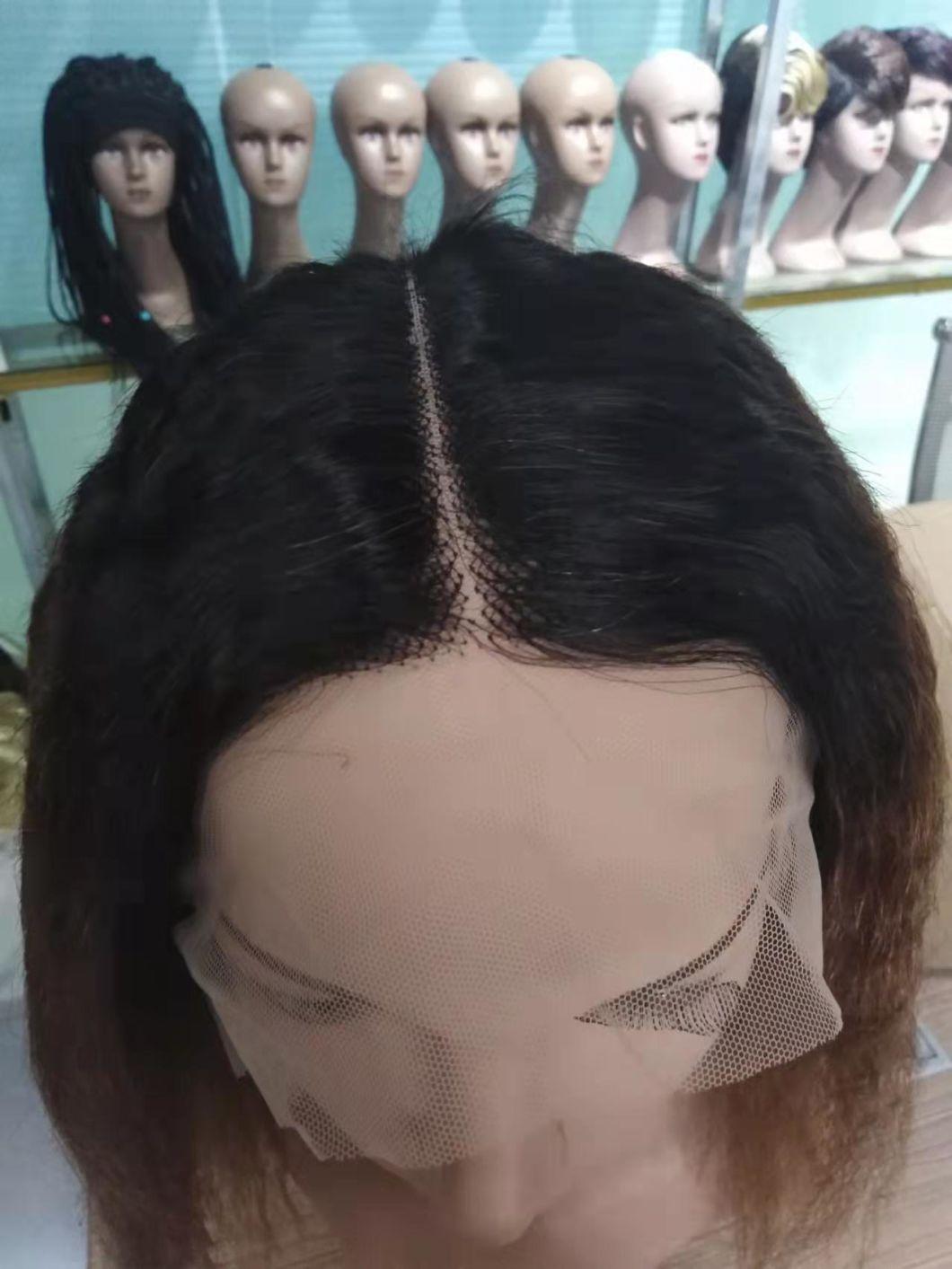 12 Inch Mink Virgin Brazilian Silky Kinky Straight Hair Colored Wigs Human Hair Lace Front Bob Wig
