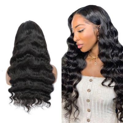 Kbeth Best Quality Full Machine Made Loose Wave Front Wig 180 Density Capless Human Hair Wig Real Brazilian Virgin Hair Lace Frontal Wholesale
