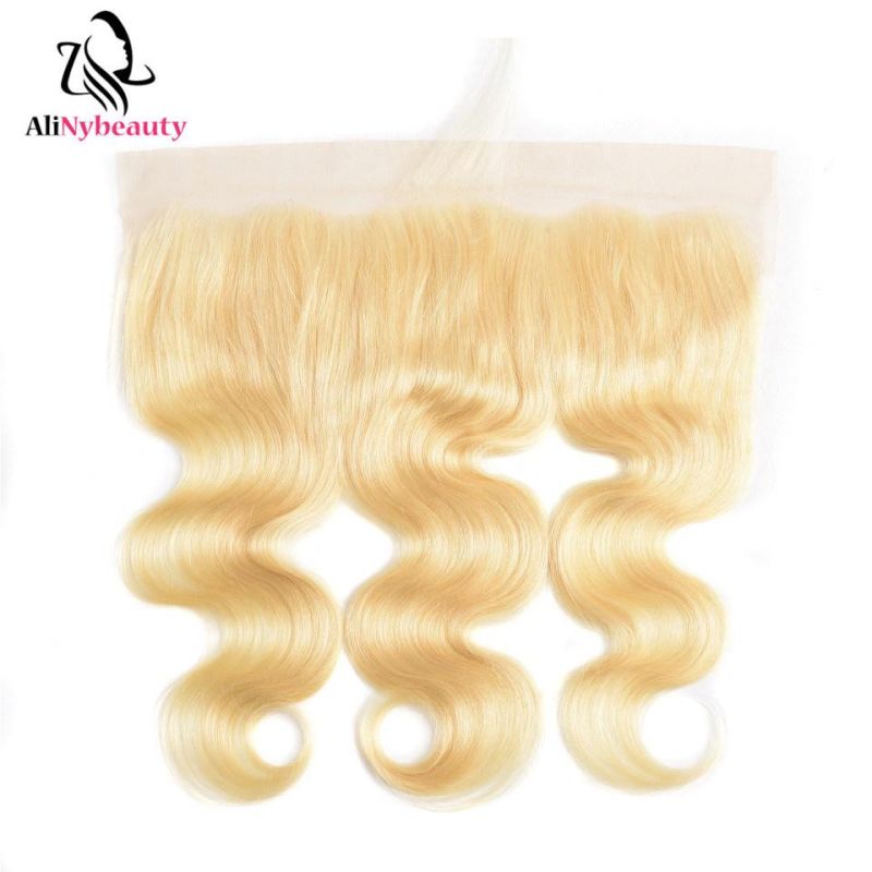 Alinybeauty 613# Body Wave Blonde Hair Lace Frontal Closure