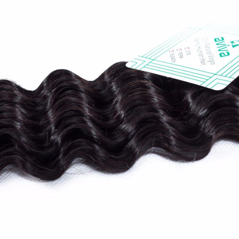 8A Wholesale Double Drown Top Virgin Remy Human Hair Extension Deep Wave