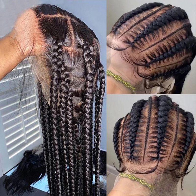 Full Lace Human Hair Wigs Transparent Straight Lace Front Wig 13X6 Lace Front Wigs Brazilian 4X4 Closure Wig Braided Hair for Women