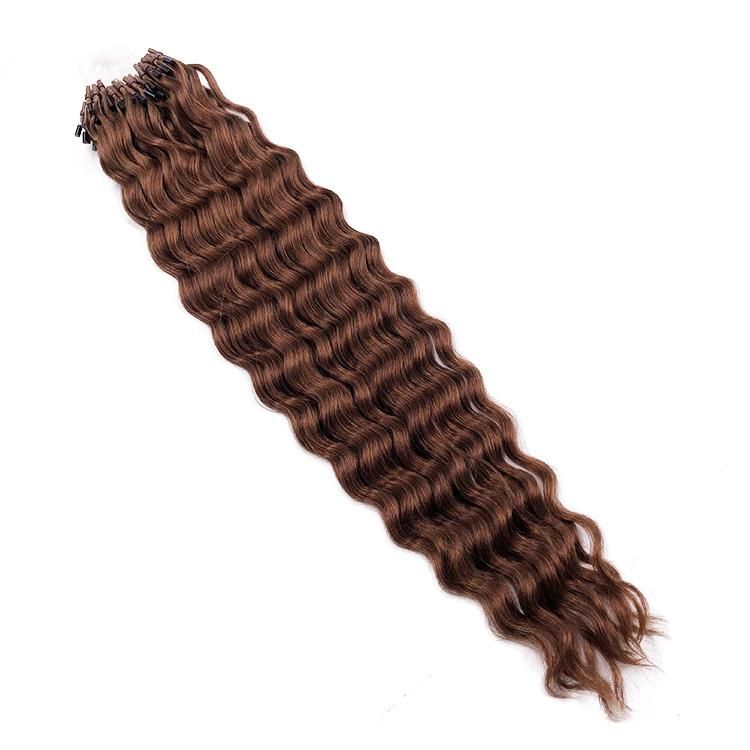 Wholesale Price Micro Links Remy Virgin Human Hair Kinky Curly Hair Extension