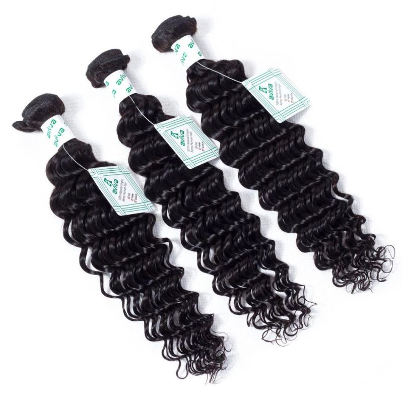 100% Virgin Remy Hair Extension Brazilian Human Hair Deep Wave