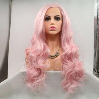 Long Wavy Wig with Air Bangs Silky Full Heat Resistant Synthetic Wig for Women