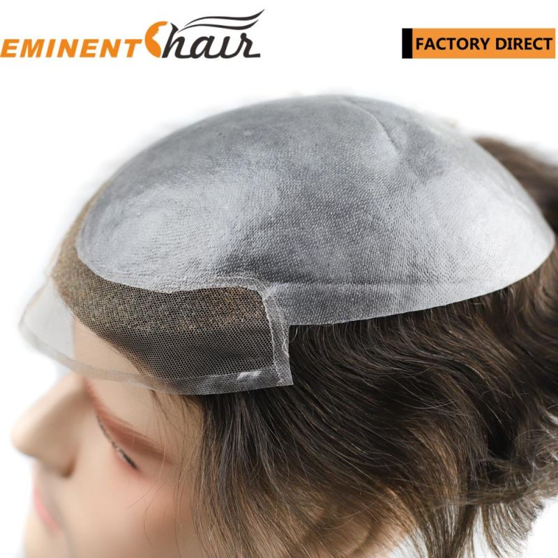 Human Hair Men′ S Lace Front Toupee