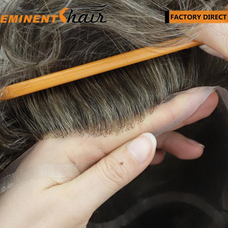 Natural Hairline Full Lace Hairpieces for Men