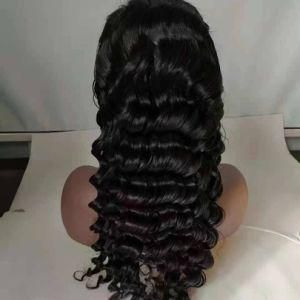 Natural Color Human Hair 13*4 Loose Deep Lace Frontal Wig