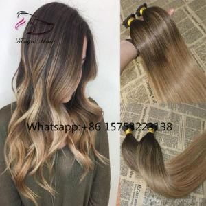Balayage Human Hair I Tip Extensions Ombre #2 Fading to #12 I Tip Fusion Prebonded Hair Extensions Stick Keratin I Tip Hair 100g