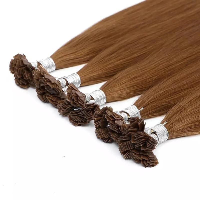 100PCS U Shape Keratin Glue Nail Tip Hair for Woman Extensions 3 Colors