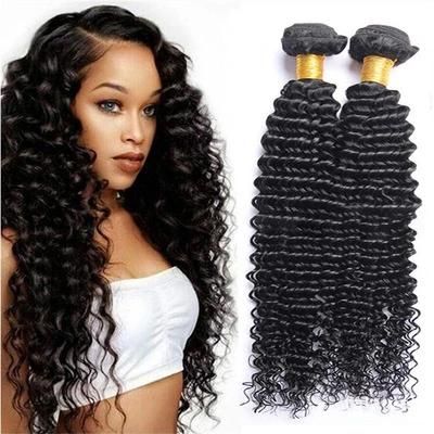 Kbeth Deep Wave Human Hair Bundles Cambodian 100% 10A Virgin Remy Deep Wave Weft with Lace Frontals Closure Vendors
