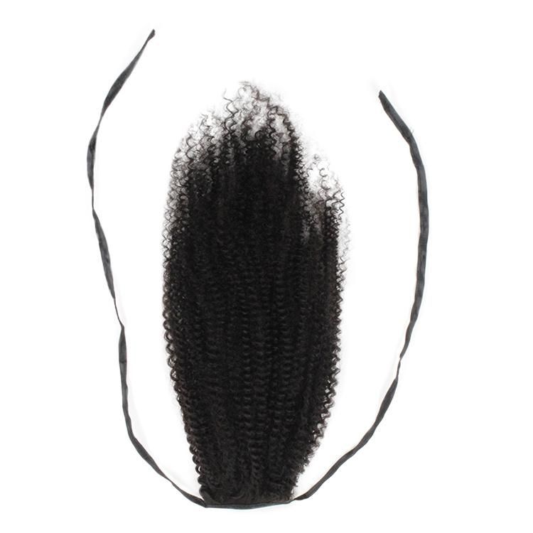 Wholesale Afro Curly Hair 100% Human Hair Wrap Around Ponytail Hair Extension