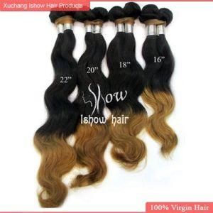Wholesale Xuchang Hair Company 100% Virgin Remy Hair Material Ombre Hair Body Wave (vir-b)