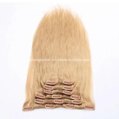 Human Hair Weft Body Wave Clip Human Hair Extension