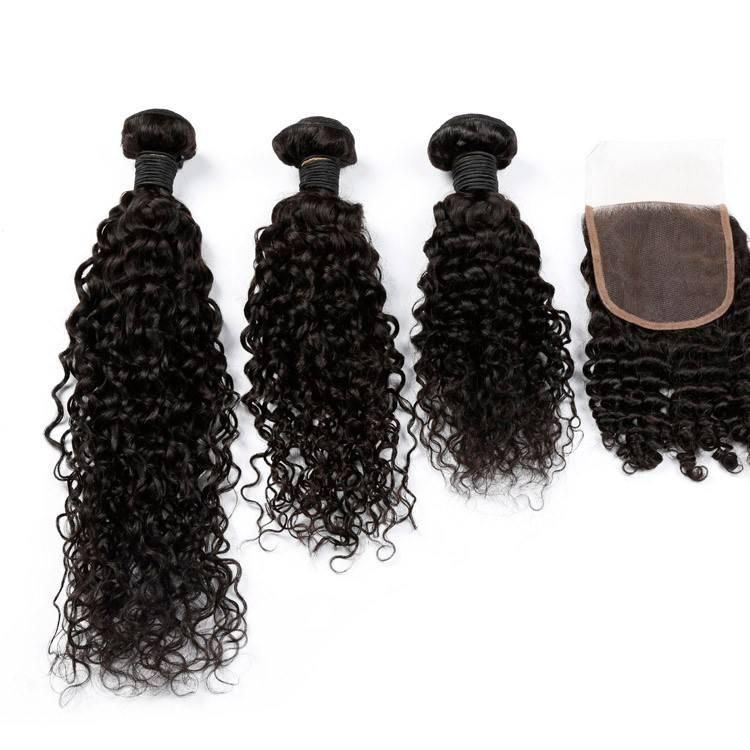 Uprocessed Hair Weave Black Curly Bundle, Wholesael Human Hair Extension.