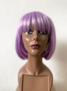 Purple Hair Wholesale Synthetic Hair Wig Selling