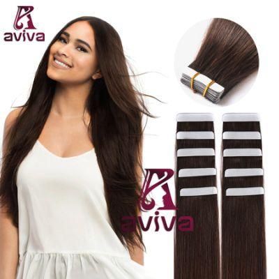 100% Human Hair Tape in Extension Human Hair