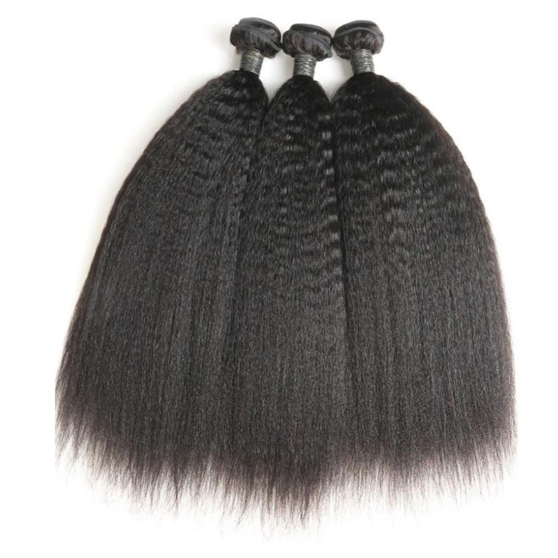Kinky Straight Full Lace Wig Human Remy Indian Hair Bundles