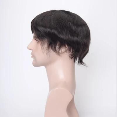 Popular Hair Replacement for Men Supplier French Lace with PU Coating at Sides and Back