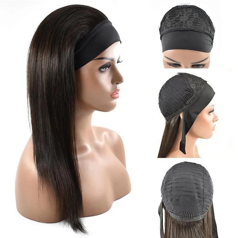 Wholesale Remy Human Hair Headband Wig, Headband Wig Human Hair for Black Women, 150% 180%Density Curly Headband Human Hair Wig