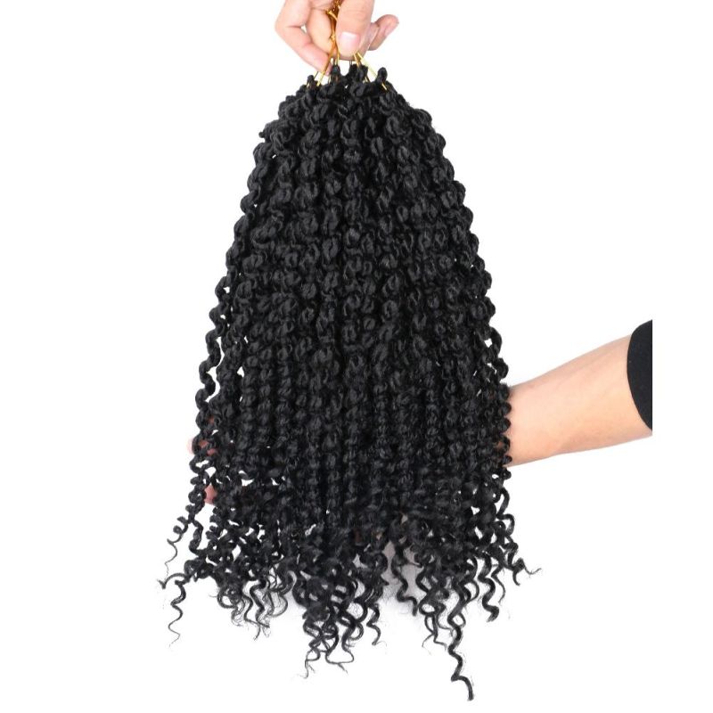 14inch Pre-Twisted Crochet Spring Twist Braids Hair with Curly Ends Synthetic Hair Extension