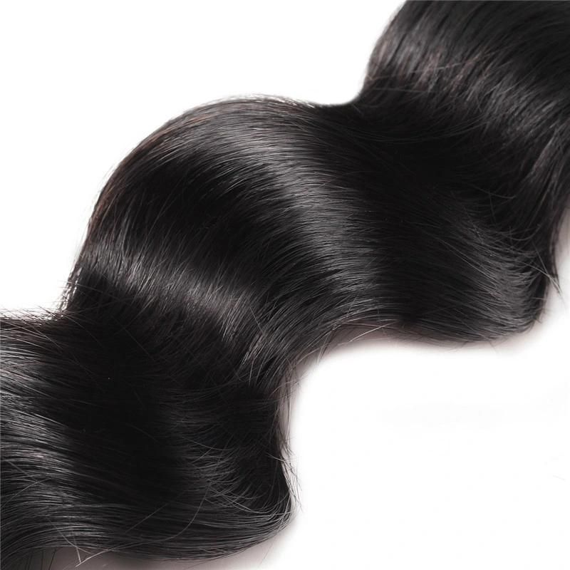 Wholesale Non Remy Loose Deep Wavy Human Hair Bundles Virgin Hair Weft