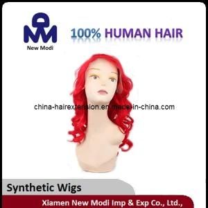 Synthetic Red Cheap Heat Resistence Fashion Wave Lace Front Wig