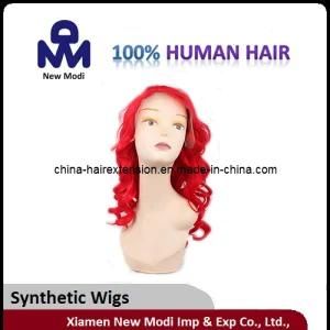 Synthetic Red Cheap Heat Resistence Fashion Wave Lace Front Wig