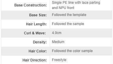 Women′s Integration Female Toupee
