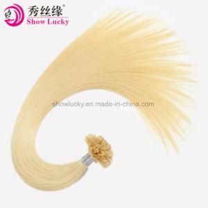 Natural Blonde Indian Virgin Hair U-Tip Human Hair Extensions with Wholesale Price