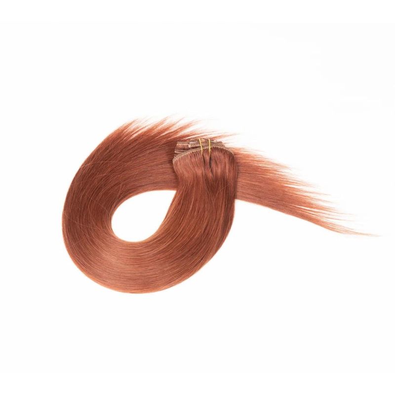 No Shedding Virgin Remy Hair Extension Double Drawn Weft