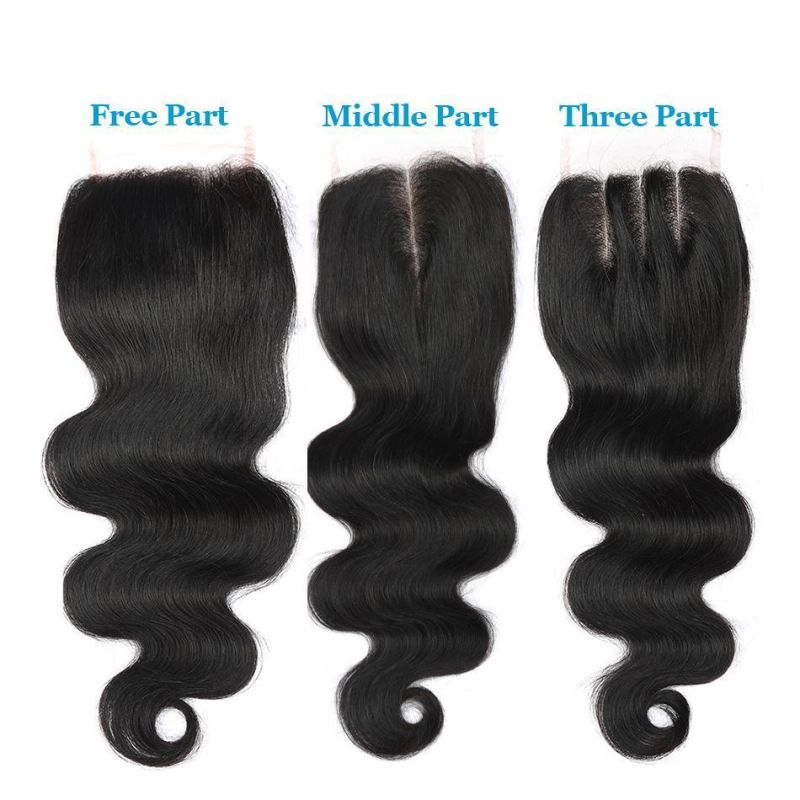 Lace Closure and Frontal, Full Size 100% Indian Human Hair