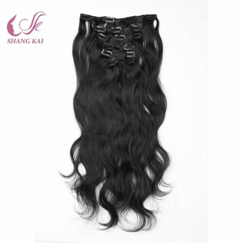 Remy Wavy Natural Hair Clip Human Hair Extension