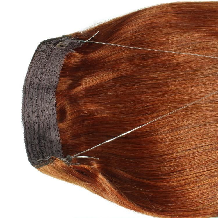 Virgin Remy European Hair Full End Cuticle Aligned Human Halo Hair Extensions #33