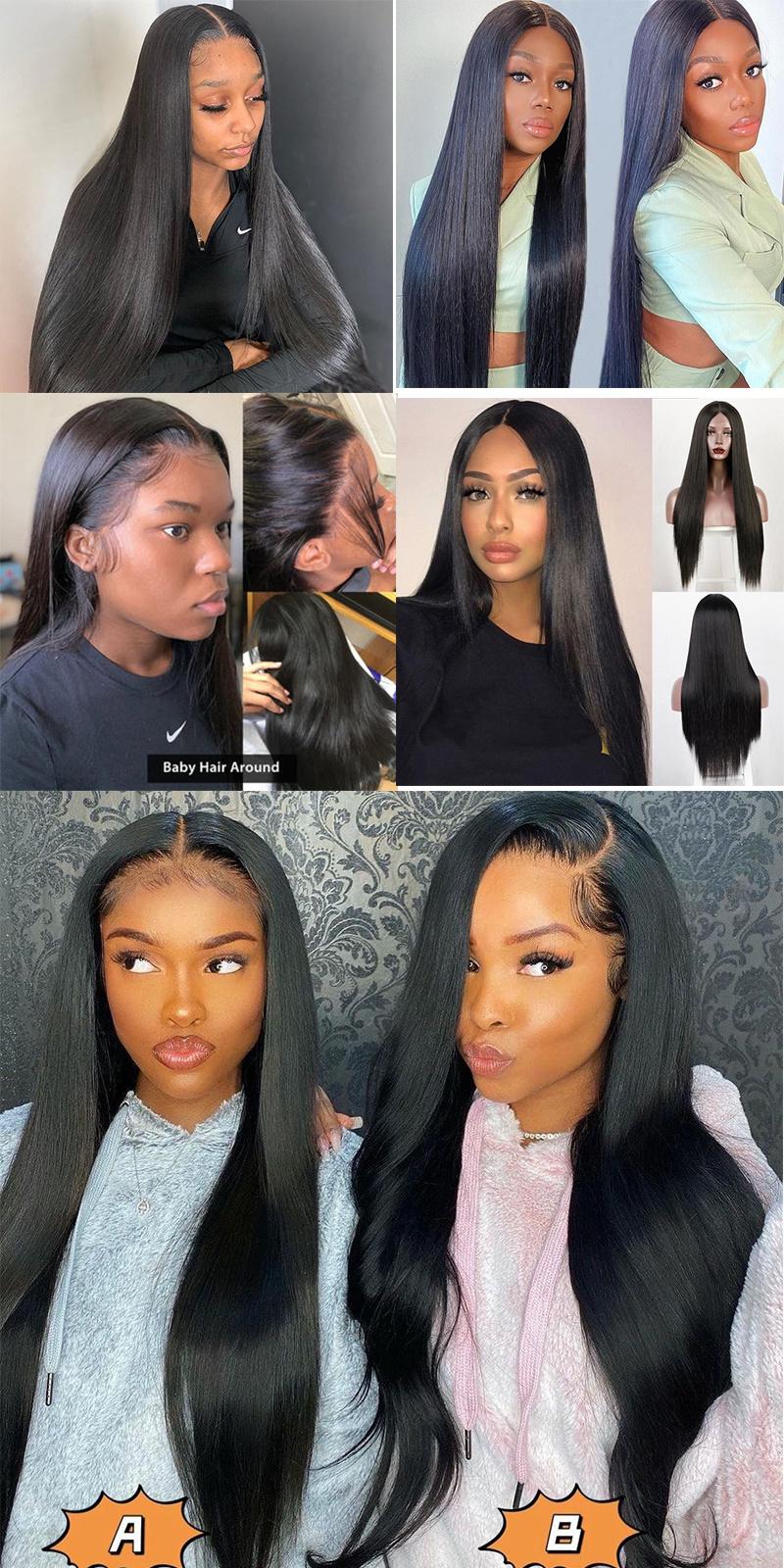 Colored Straight Remy Hair Lace Front Wig Wholesale Human Hair Extension Full Lace Wigs China Toupees Virgin Human Hair Wigs