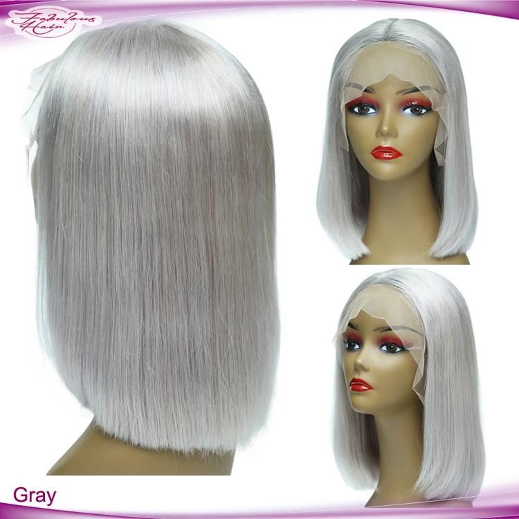 Fashionable 1b/613 Medium Hair Lace Front Bob Color Wig