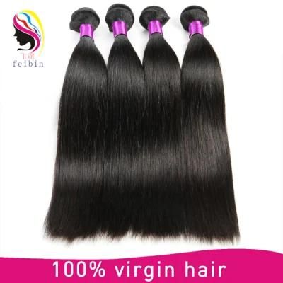 Wholesale100% Unprocessed Raw Human Hair Bundles with Straight Wave Human Hair Bundle