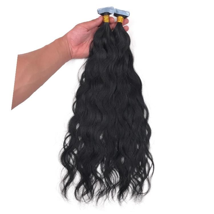 Invisible Virgin Brazilian Human Wholesale Natural Wave Tape in Hair Extension