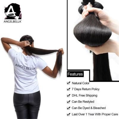 Angelbella Cheap Price High Quality Raw Mink Brazilian Virgin Hair 1b# Natural Black Mink Hair Bundle