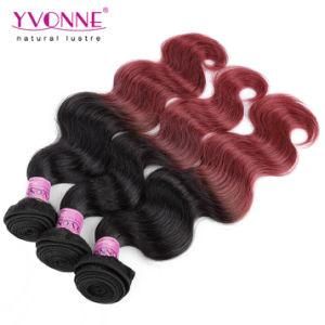 Top Quality Ombre Hair Peruvian Remy Human Hair Weft