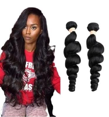 Kbeth Factory Wholesale Price Raw Virgin Hair, Unprocessed Brazilian Real Human Hair Loose Wave Bundles with Closure