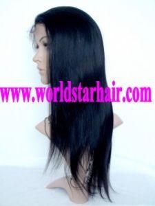 Yaki Straight Indian Remy Human Hair Full Lace Wig